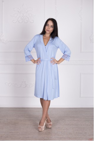 Халат Roksana 274 голубой